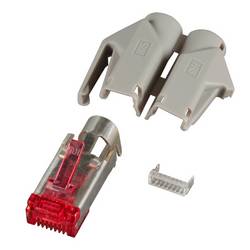Hirose Electronic H7641.12-50, zástrčka RJ45, šedá, červená, 1 ks