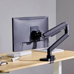LogiLink BP0168 držák na stůl pro monitor 1 Displej: (s) černá otočný, nastavitelná výška, naklápěcí, otočný, nakláněcí