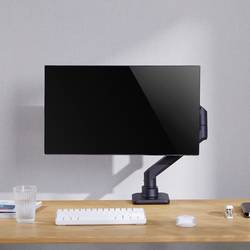 LogiLink BP0168 držák na stůl pro monitor 1 Displej: (s) černá otočný, nastavitelná výška, naklápěcí, otočný, nakláněcí