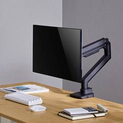 LogiLink BP0168 držák na stůl pro monitor 1 Displej: (s) černá otočný, nastavitelná výška, naklápěcí, otočný, nakláněcí