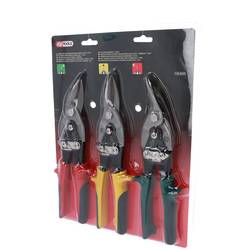 KS Tools 118.0050 Sada pákové nůžky na plech, 3 ks