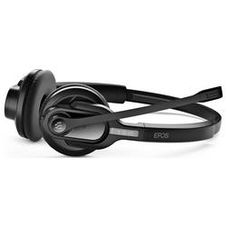 EPOS IMPACT D 30 USB ML Headset otevřená (On Ear) Bez kabelu, DECT stereo černá headset, regulace hlasitosti telefon