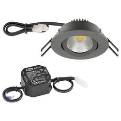 EVN PC20N61602 PC20N61602 LED vestavné svítidlo, LED, pevně vestavěné LED, 6 W, antracitová