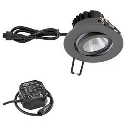 EVN PC650N91602 PC650N91602 LED vestavné svítidlo, LED, pevně vestavěné LED, 8.4 W, antracitová