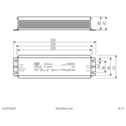 EVN SLD6724200 napájecí zdroj pro LED konstantní napětí 200 W 24 V/DC stmívatelný 1 ks