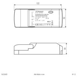 EVN SLD2425 napájecí zdroj pro LED Energetická třída (EEK2021) A (A - G) konstantní napětí 25 W 0 mA 24 V/DC stmívatelný 1 ks