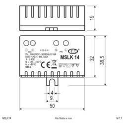 EVN MSLK14 napájecí zdroj pro LED konstantní napětí 6 W 12 V/DC bez možnosti stmívání 1 ks