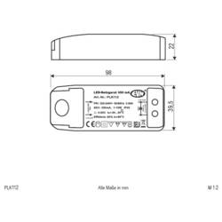 EVN PLK112 LED driver konstantní proud 12 W 350 mA bez možnosti stmívání 1 ks