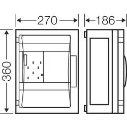 Hensel FP 2212, 68000021 pouzdro, IP66, 270 mm x 360 mm x 186 mm, 1 ks