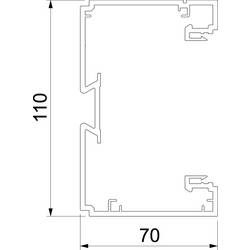 OBO Bettermann 6132722 Spodní díl (d x š) 2000 mm x 110 mm 1 ks bílá