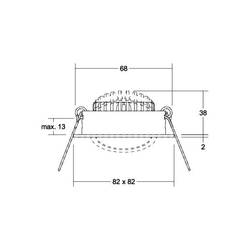 Brumberg 39365183 39365183 LED vestavné svítidlo, LED, žádná, 6 W, černá