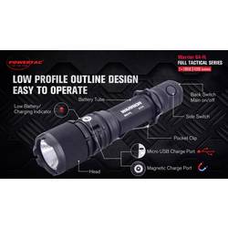 Powertac WAR-G4 FLW WARG4FLW LED kapesní svítilna napájeno akumulátorem 4200 lm 152 g