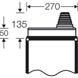Hensel FP FG 272 Příruba plast (š x v) 110 mm x 50 mm 1 ks