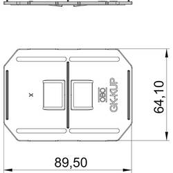 OBO Bettermann 6274650 montážní příslušenství (d x š) 90 mm x 64 mm 1 ks světle šedá