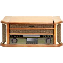 Reflexion HIF2002DAB Stereosouprava v retro stylu DAB+, FM, CD, kazeta, gramofón, Bluetooth, USB, Dřevěný kryt, funkce nahrávání, vč. dálkového ovládání 2 x 40