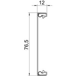 OBO Bettermann 6279850 montážní příslušenství (d x š) 2000 mm x 80 mm 1 ks čistě bílá