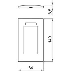 OBO Bettermann 6119362 kryt (š x v) 84 mm x 140 mm 1 ks bílá