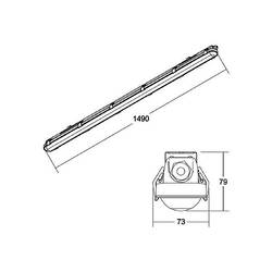 Brumberg 78013114 LED světlo do vlhkých prostor LED 28 W bílá šedá