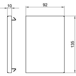 OBO Bettermann 6277370 montážní příslušenství (š x h) 130 mm x 90 mm 1 ks čistě bílá