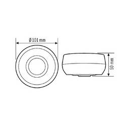 ESYLUX EB10431302 na strop, na omítku stropní detektor přítomnosti osob 360 ° bílá IP54