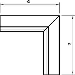 OBO Bettermann 6249167 montážní příslušenství (š x v) 40 mm x 40 mm 1 ks čistě bílá