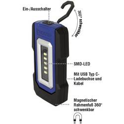 Kunzer PL-050 LED pracovní osvětlení napájení přes USB 100 lm, 200 lm