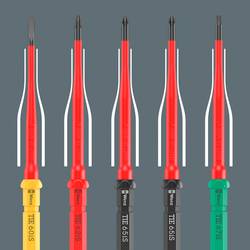 Wera Kraftform Kompakt VDE 65 iS PZ/S # 2 x 157 mm TIE pro elektrotechniky Plus/Minus výměnné bity s rukojetí 2 mm