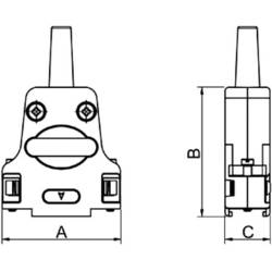 encitech DTZF15-RGL-K 7960-0207-02 D-SUB pouzdro Pólů: 15 zinkový odlitek 180 ° kov 1 ks