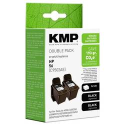 KMP Ink náhradní HP 56, C6656AE kompatibilní Dual černá H11D 0995,4021