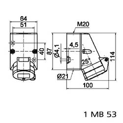 Bals Elektrotechnik 119 119 CEE zásuvka na stěnu, 16.0 A, 3pólový, 230 V, 1 ks