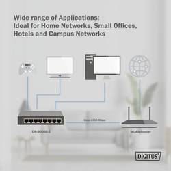 Digitus DN-80066-1 DN-80066-1 síťový switch RJ45 8 portů 10 / 100 / 1000 MBit/s