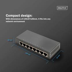 Digitus DN-80066-1 DN-80066-1 síťový switch RJ45 8 portů 10 / 100 / 1000 MBit/s
