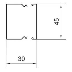 Hager LFS3004509016 kabelová lišta (d x š x v) 2000 x 45 x 30 mm 2 m bílá