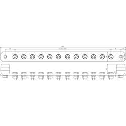 DEHN 472239 PAS I 12AP M10 V2A Lišta potenciálového vyrovnání 1 ks