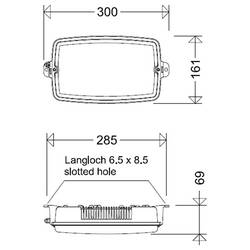 Schuch 3611 L10 LED světlo do vlhkých prostor LED 10 W bílá bílá