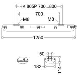 Schuch e865F 12L42 LED světlo do vlhkých prostor LED 28 W bílá