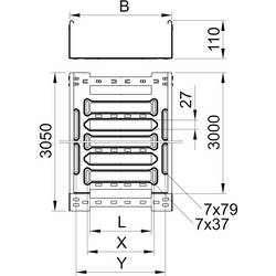 OBO Bettermann 6059164 kabelový žlab (d x š x v) 3 m x 400.00 mm x 110.00 mm 3 m