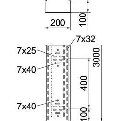 OBO Bettermann 6062002 kabelový žlab (d x š x v) 3 m x 200.00 mm x 100.00 mm 3 m