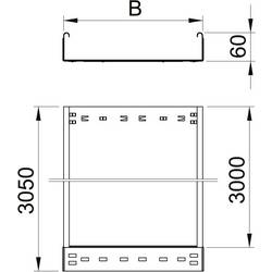 OBO Bettermann 6059248 kabelový žlab (d x š x v) 3 m x 100.00 mm x 60.00 mm 3 m