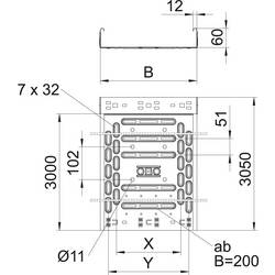 OBO Bettermann 6047640 kabelový žlab (d x š x v) 3 m x 200.00 mm x 60.00 mm 3 m