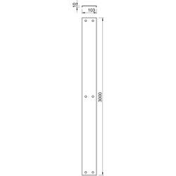 OBO Bettermann 6080885 kryt (d x š) 3 m x 203.00 mm 3 m