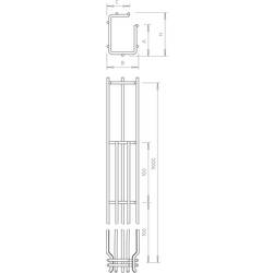 OBO Bettermann 6005523 Mřížkový žlab (d x š x v) 3 m x 50.00 mm x 75.00 mm 3 m