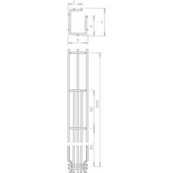 OBO Bettermann 6005520 Mřížkový žlab (d x š x v) 3 m x 50.00 mm x 50.00 mm 3 m