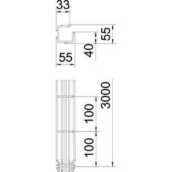 OBO Bettermann 6005520 Mřížkový žlab (d x š x v) 3 m x 50.00 mm x 50.00 mm 3 m