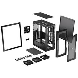 endorfy Regnum 400 Air midi tower PC skříň černá 4 předinstalované ventilátory, boční okno, prachový filtr