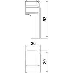 6132288 zakončení SLT ESli2050 rws bílá 1 ks