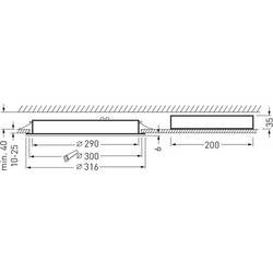 Trilux 6455640 Inplana C09 #6455640 LED vestavné svítidlo, LED, žádná, 24 W, bílá