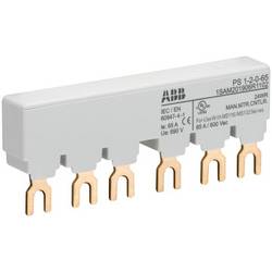 ABB 1SAM201906R1102 PS1-2-3fázová sběrnicová lišta pro 2 MS116 / MS132, IE=0-65 3 a sběrnicová lišta šedá 10 mm² 65 A 1 ks