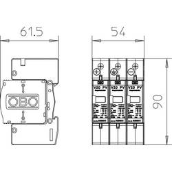 OBO Bettermann 5094605 V20-C 3PH-600 svodič přepětí 20 kA 1 ks