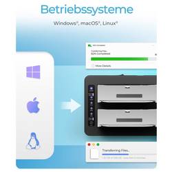 ICY BOX IB-1233CL-CR USB B SATA 1 port Klonovací stanice 2.5 palec, 3.5 palec s funkcí klonování, s displejem, s čtečkou karet